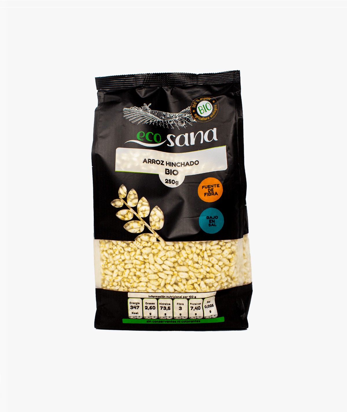 ECOSANA ARROZ HINCHADO BIO 250G