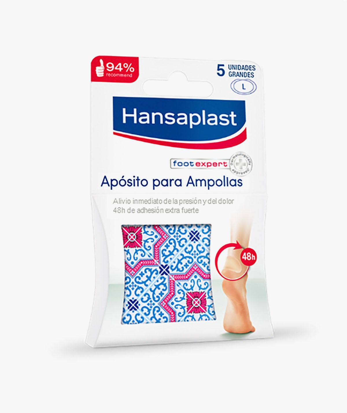 HANSAPLAST AMPOLLAS HIDROCOLOIDE TALLA GRANDE 5 UNIDADES