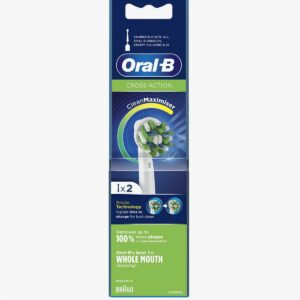 ORAL-B CROSS ACTION CEPILLO DENTAL ELECTRICO RECAMBIO 2 UNIDADES