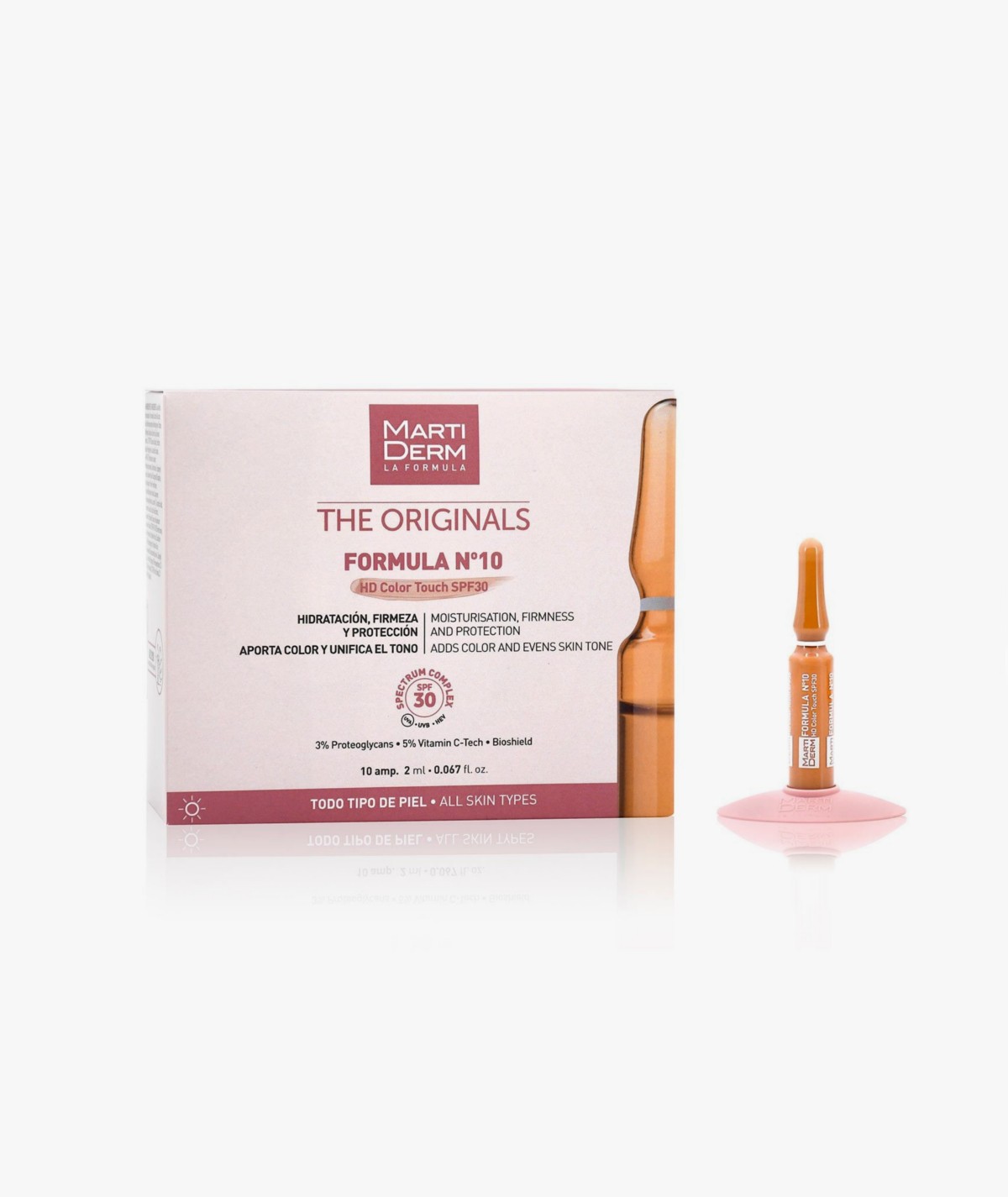 MARTIDERM FORMULA N 10 HD COLOR TOUCH SPF 30 10 AMPOLLAS