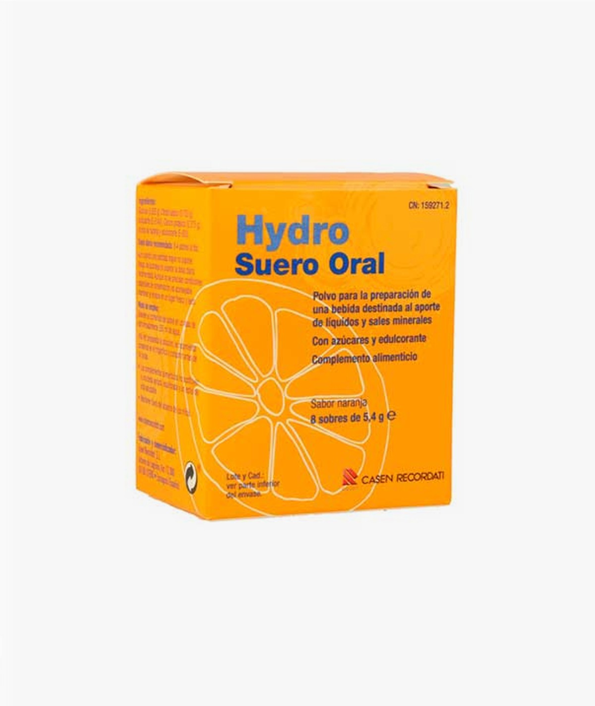 HYDRO SUERO ORAL 8 SOBRES 5,4 G SABOR NARANJA