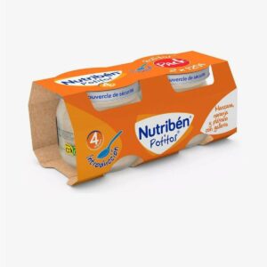 NUTRIBEN POTITOS MANZANA GOLDEN PERA WILLIAMS 120 ML + 120 ML