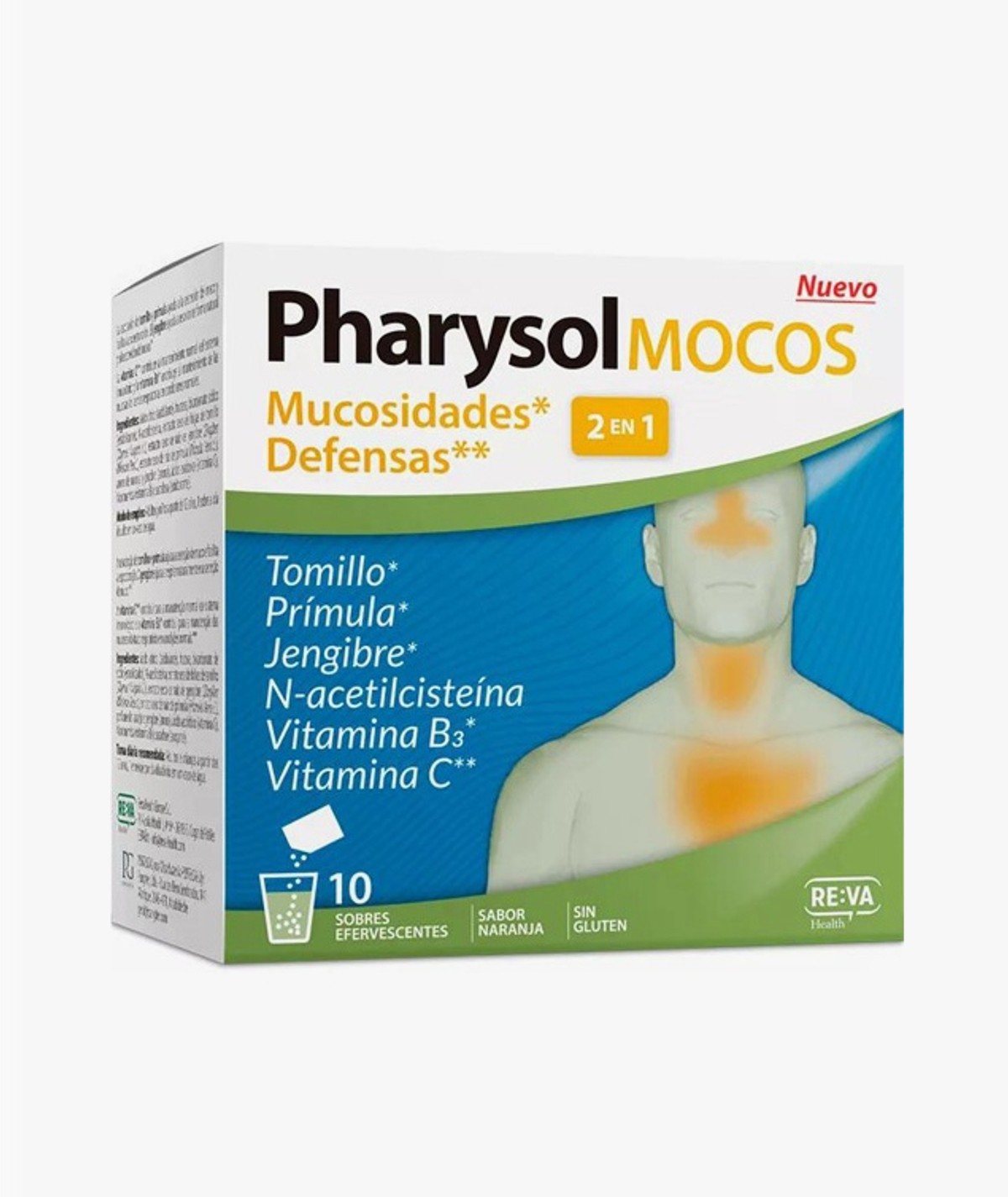PHARYSOLMOCOS 10 SOBRES EFERVESCENTES