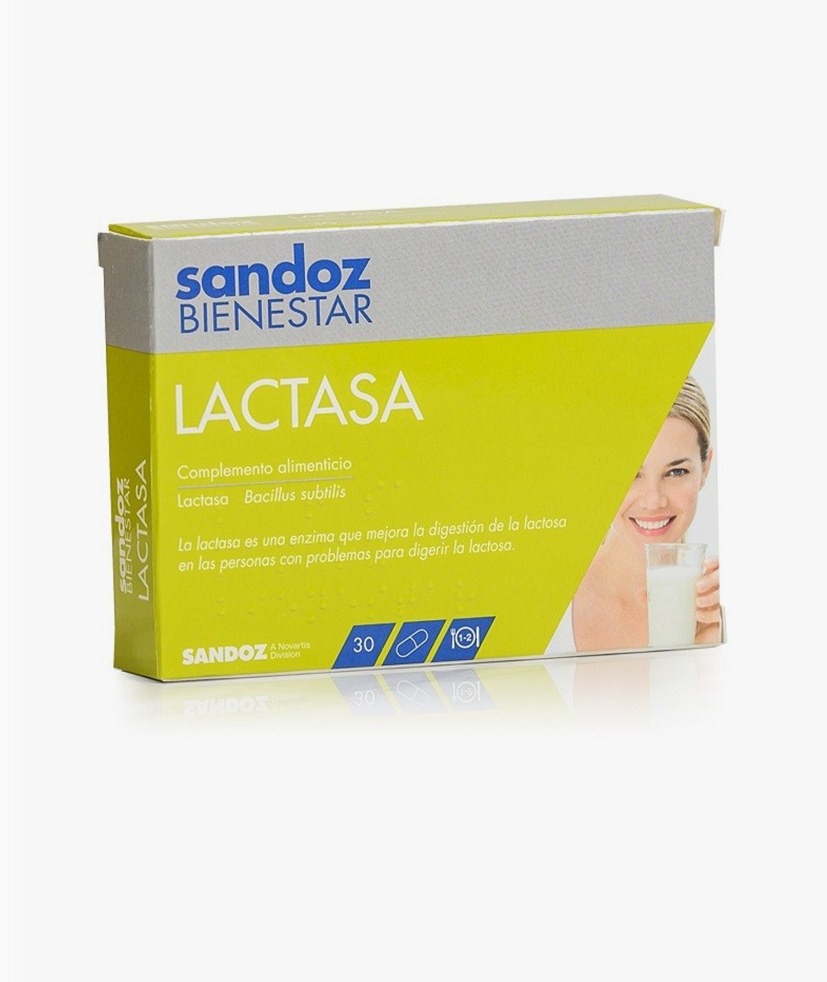 SANDOZ BIENESTAR LACTASA 30 CAPSULAS