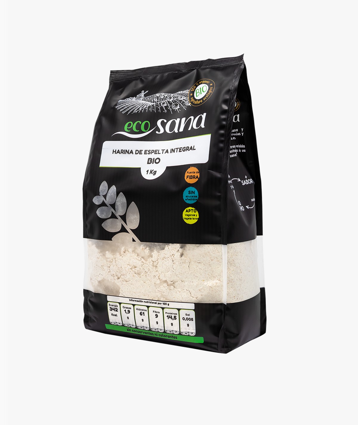 DRASANVI ECOSANA HARINA DE ESPELTA INTEGRAL BIO 1 KG