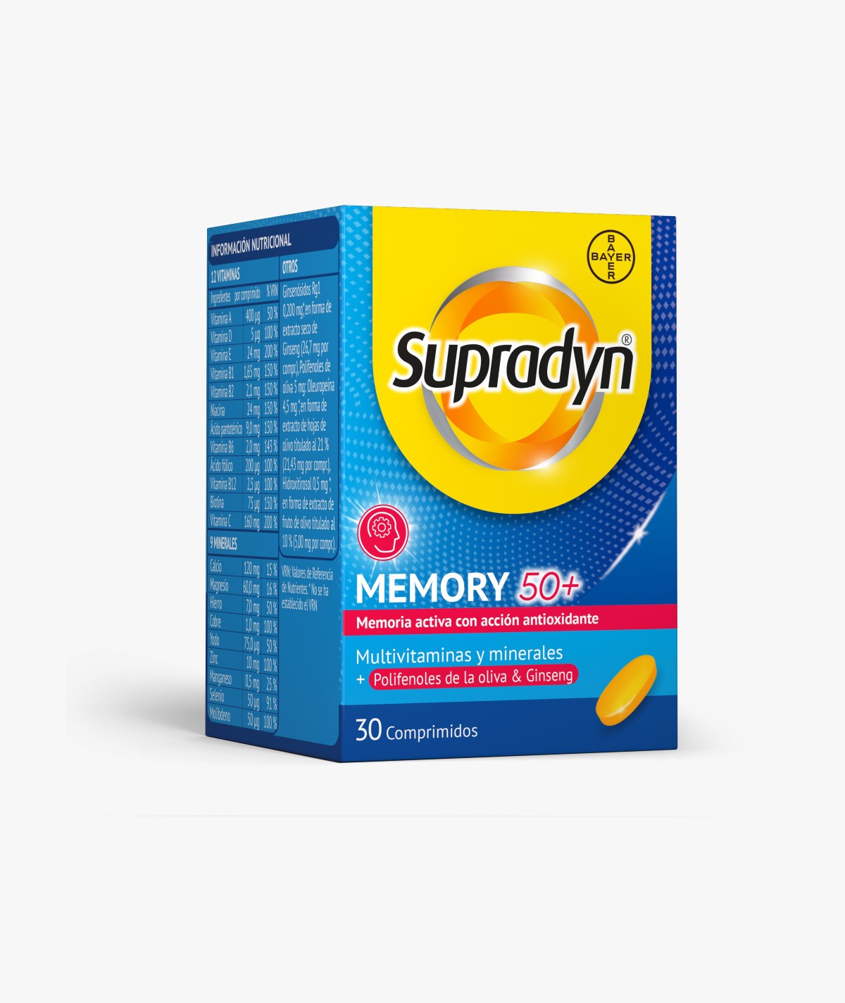 SUPRADYN MEMORY 50+ 30 COMPRIMIDOS