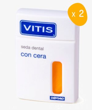 VITIS SEDA DENTAL CON CERA 50 M 2 UNIDADES DUPLO