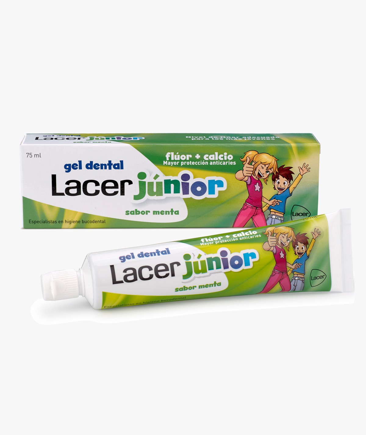 LACER JUNIOR GEL DENTAL 75 ML SABOR MENTA