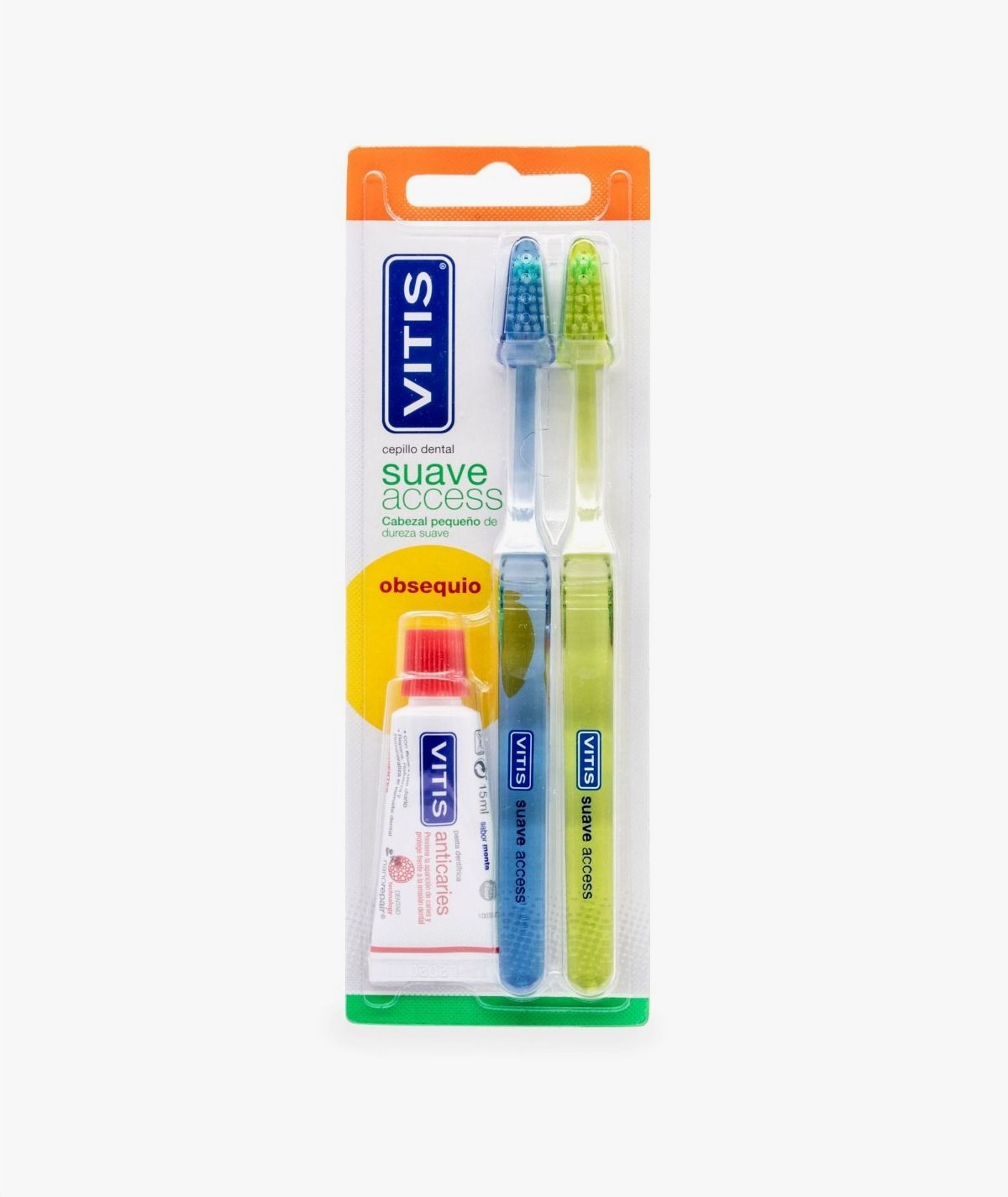 VITIS ACCESS CEPILLO DENTAL ADULTO SUAVE BLISTER 2 UNIDADES