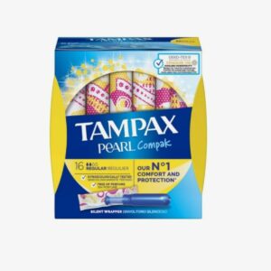 TAMPAX COMPAK PEARL TAMPON 100%ALGODON 16 UNIDADES REGULAR