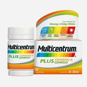 MULTICENTRUM PLUS GINSENG Y GINKGO 30 COMPRIMIDOS