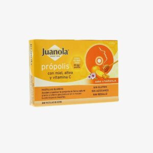 JUANOLA PROPOLIS MIEL ALTEA Y VITAMINA C 24 PASTILLAS SABOR