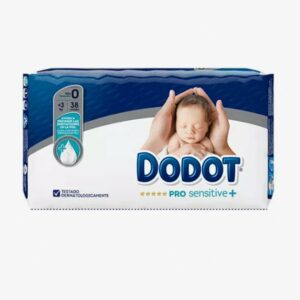 PAÑAL INFANTIL DODOT PRO SENSITIVE TALLA 0 3 KG 38 UNIDADES