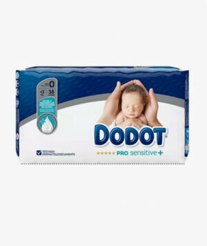 PAÑAL INFANTIL DODOT PRO SENSITIVE TALLA 0 3 KG 38 UNIDADES