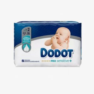 PAÑAL INFANTIL DODOT PRO SENSITIVE TALLA 2 4-8 KG 36 UNIDAD