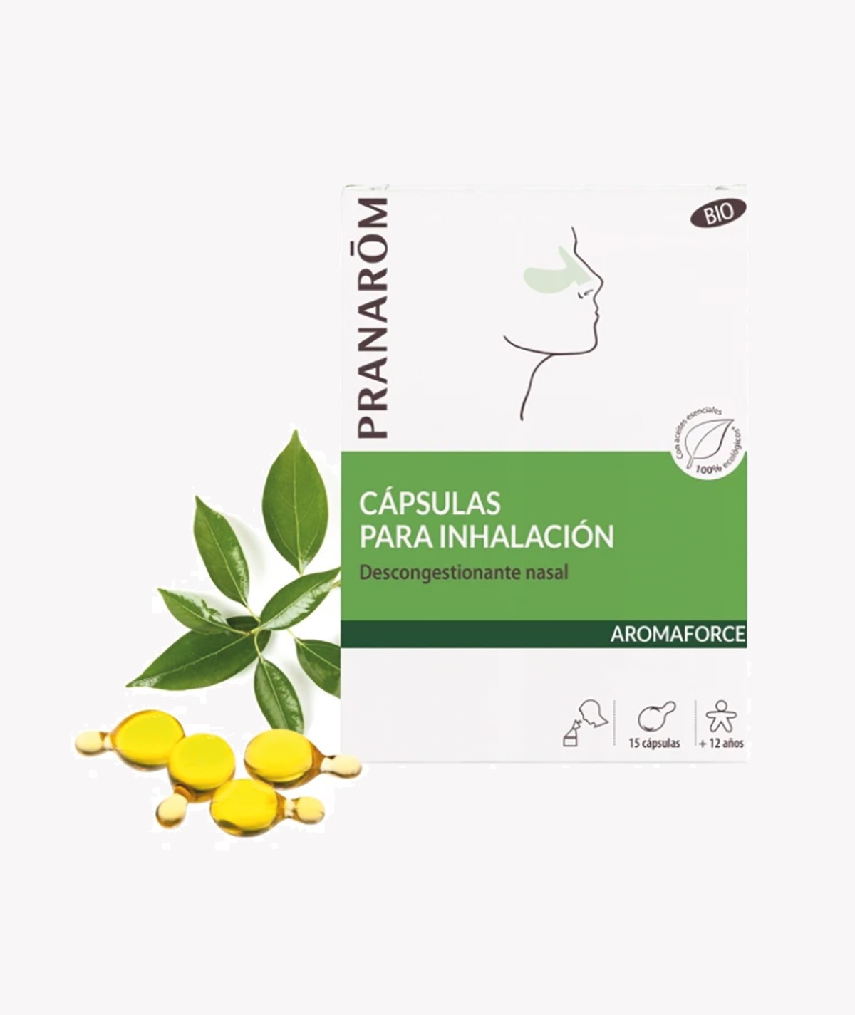 PRANAROM AROMAFORCE CAPSULAS PARA INHALACION BIO 15 CAPSULAS