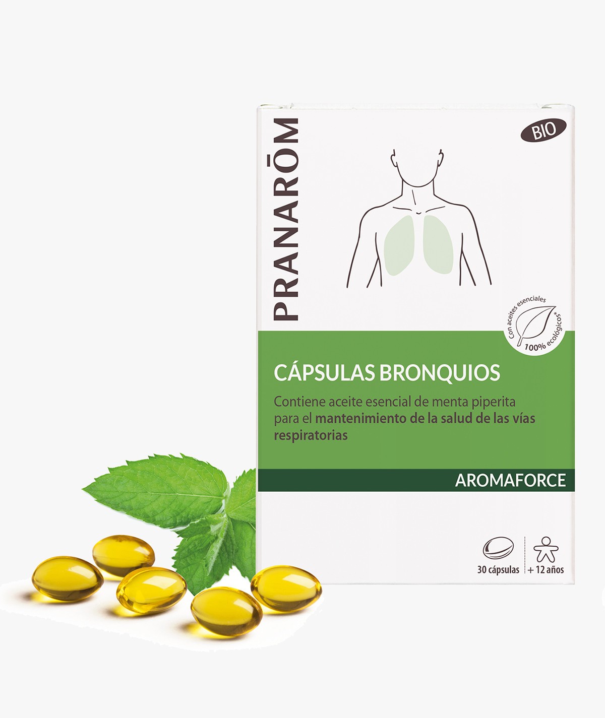 PRANAROM AROMAFORCE BRONQUIOS BIO 30 CAPSULAS