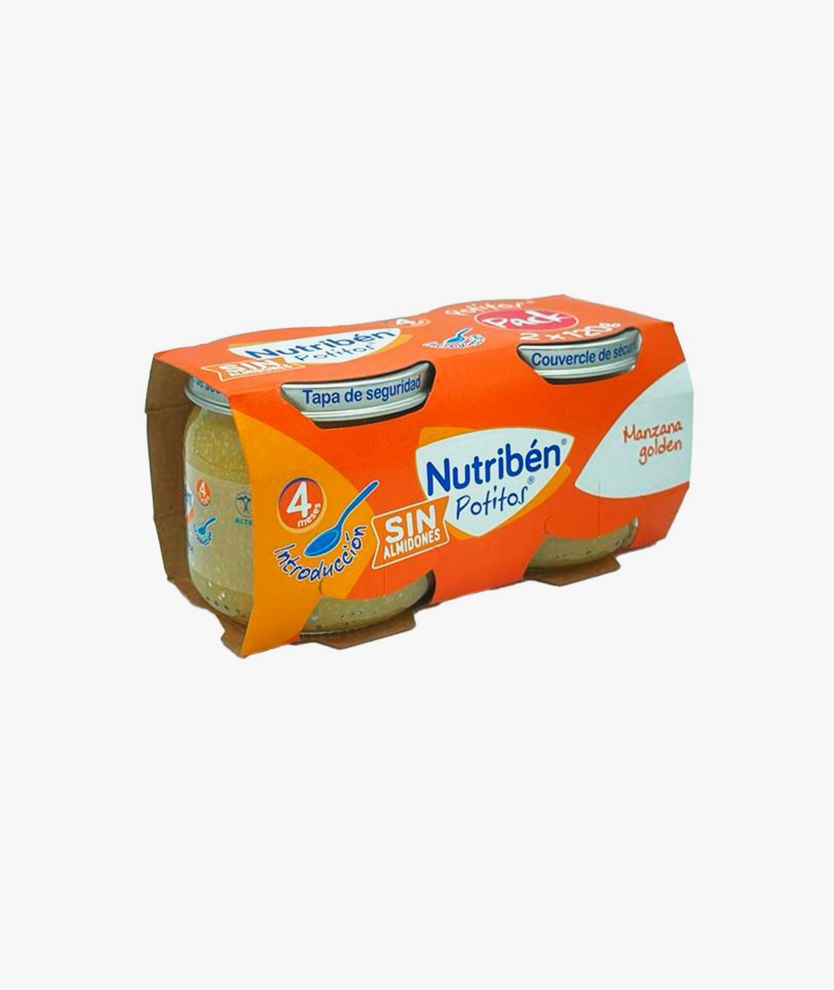 NUTRIBEN POTITOS MANZANA GOLDEN 2 ENVASES 120 G