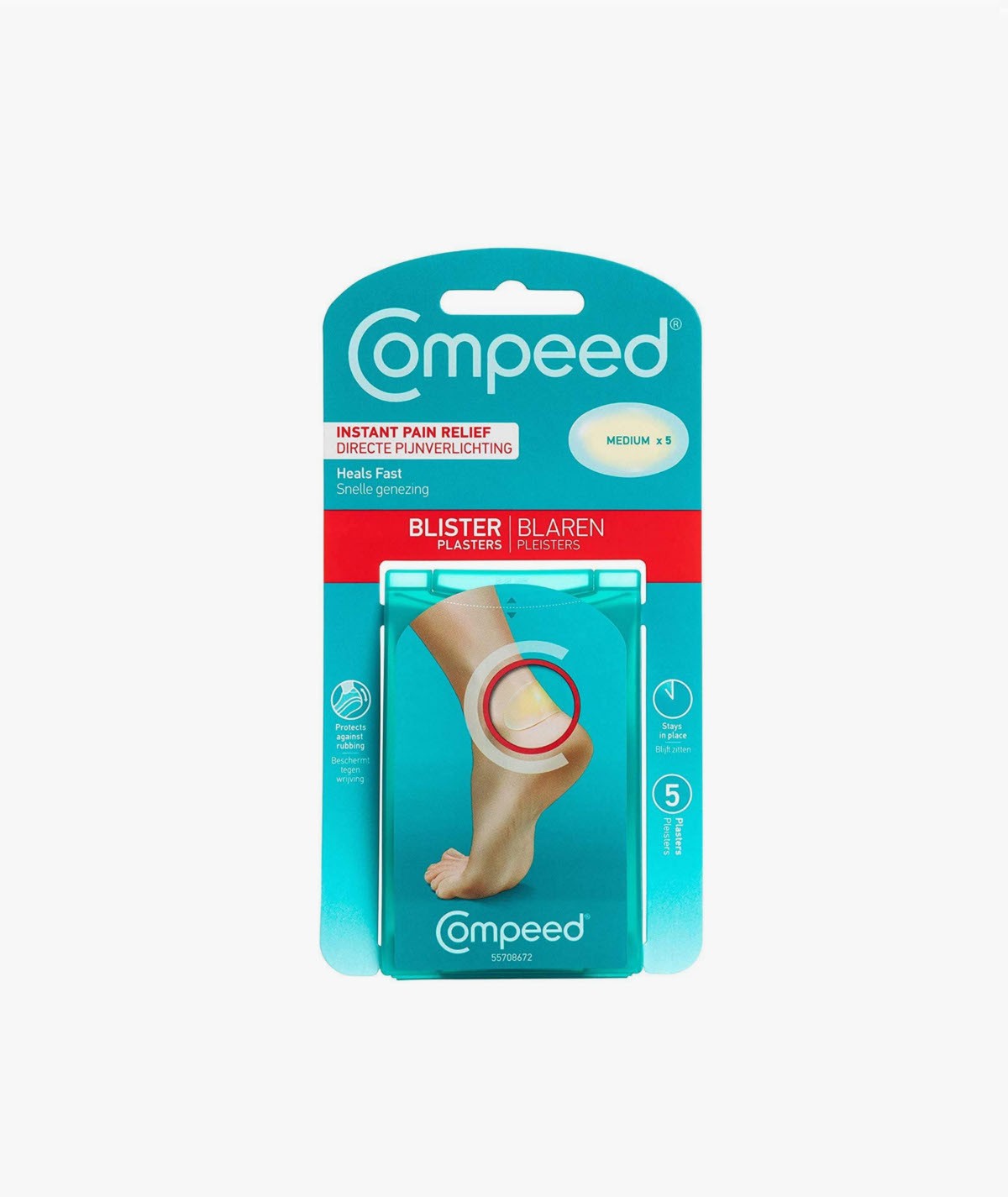 COMPEED AMPOLLAS HIDROCOLOIDE TALLA MEDIANA 5 UNIDADES