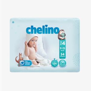 PAÑAL INFANTIL CHELINO TALLA 4 9-15 KG 36 UNIDADES