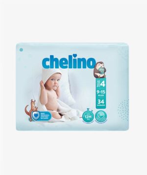 PAÑAL INFANTIL CHELINO TALLA 4 9-15 KG 36 UNIDADES
