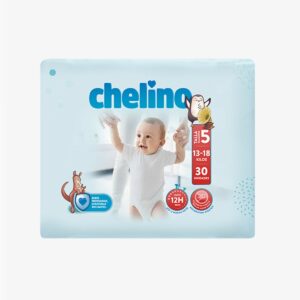PAÑAL INFANTIL CHELINO TALLA 5 13 - 18 KG 30 UNIDADES