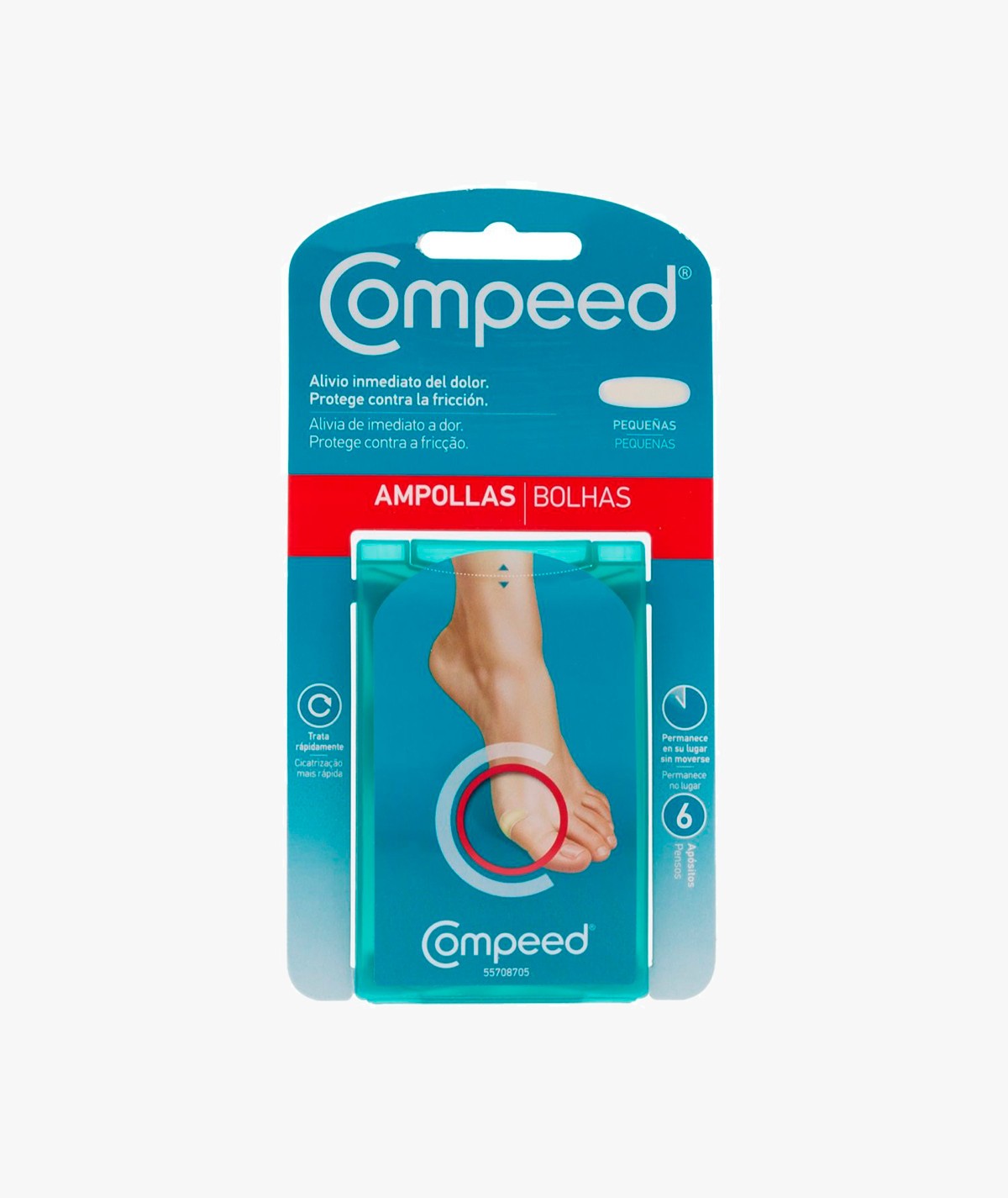 COMPEED AMPOLLAS HIDROCOLOIDE TALLA PEQUEÑA 6 UNIDADES