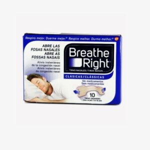 BREATHE RIGHT CLASICAS TIRAS ADHESIVAS NASAL 10 UNIDADES
