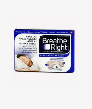 BREATHE RIGHT CLASICAS TIRAS ADHESIVAS NASAL 10 UNIDADES