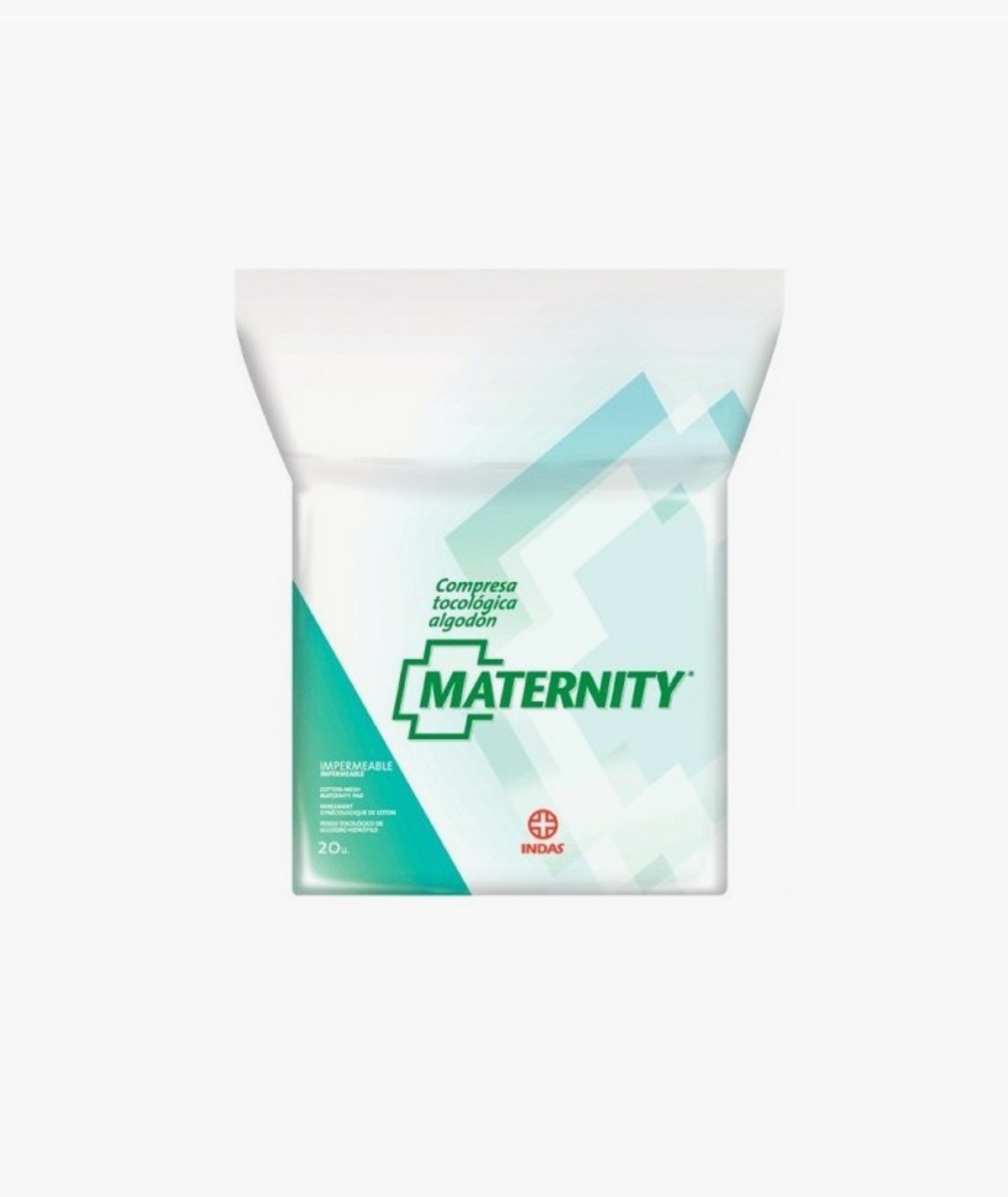 COMPRESAS MATERNITY INDAS ALGODON 20 UNIDADES