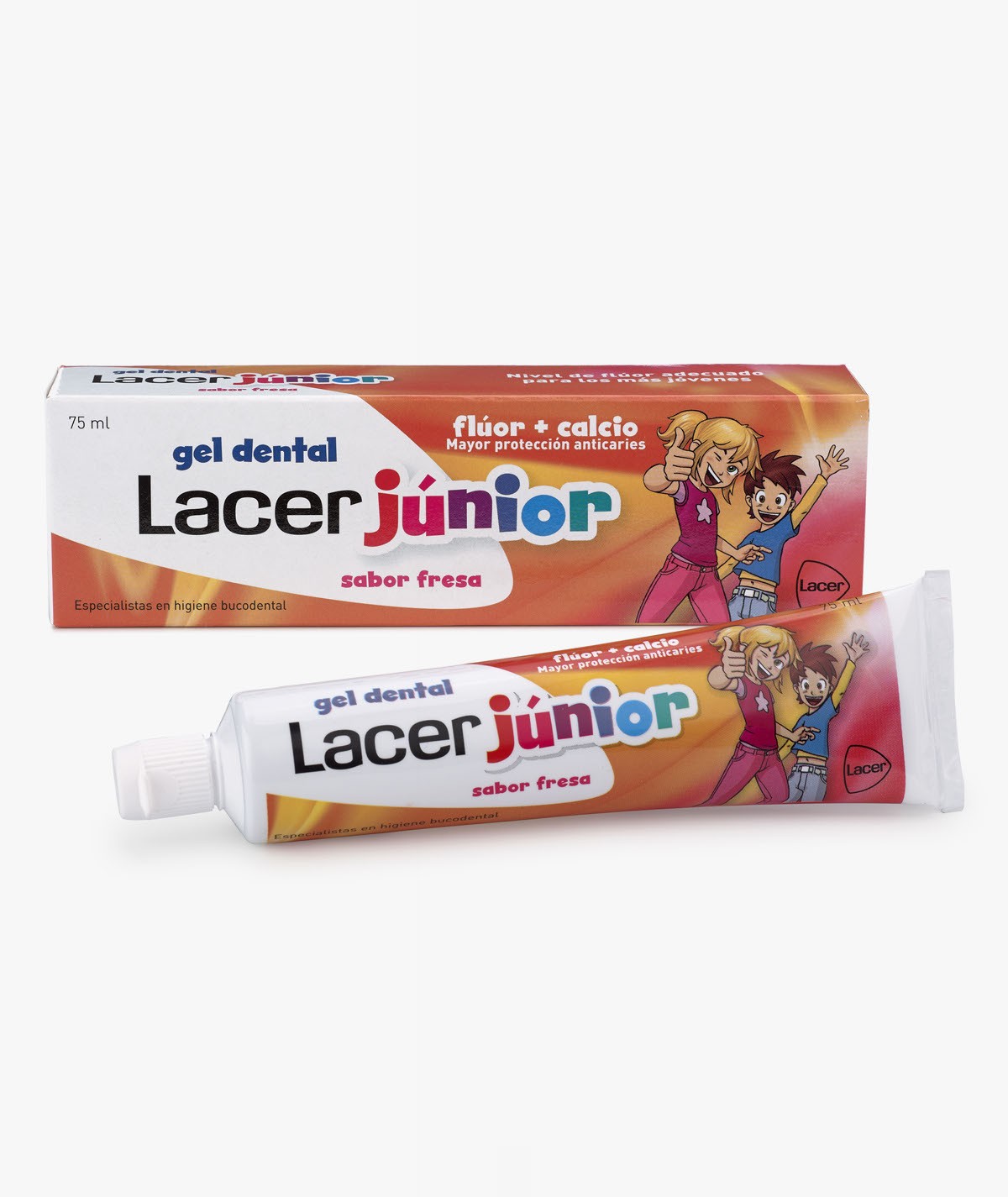 LACER JUNIOR GEL DENTAL 75 ML SABOR FRESA
