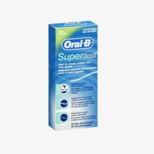 ORAL-B SUPERFLOSS SEDA DENTAL MENTA 50 UNIDADES
