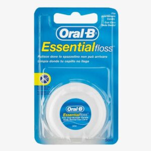 ORAL-B ESSENTIAL FLOSS FLUOR SEDA DENTAL CON CERA MENTA 50 M