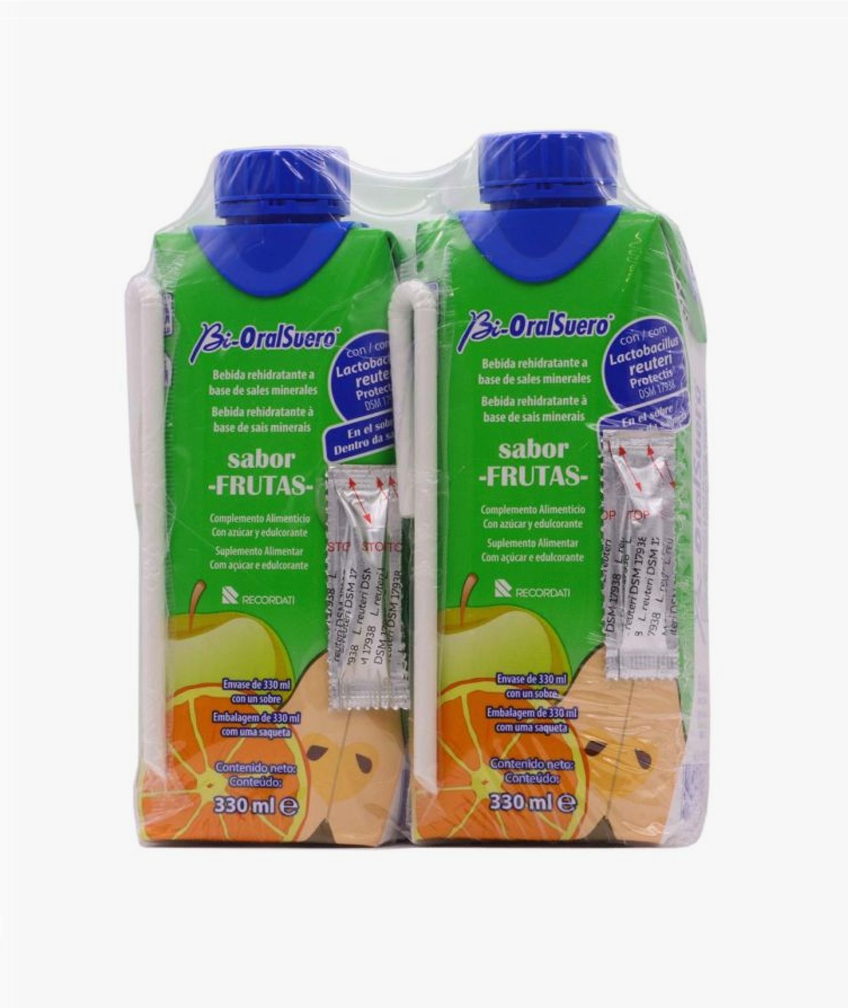 BIORALSUERO 2 TETRABRICK 330 ml SABOR FRUTAS
