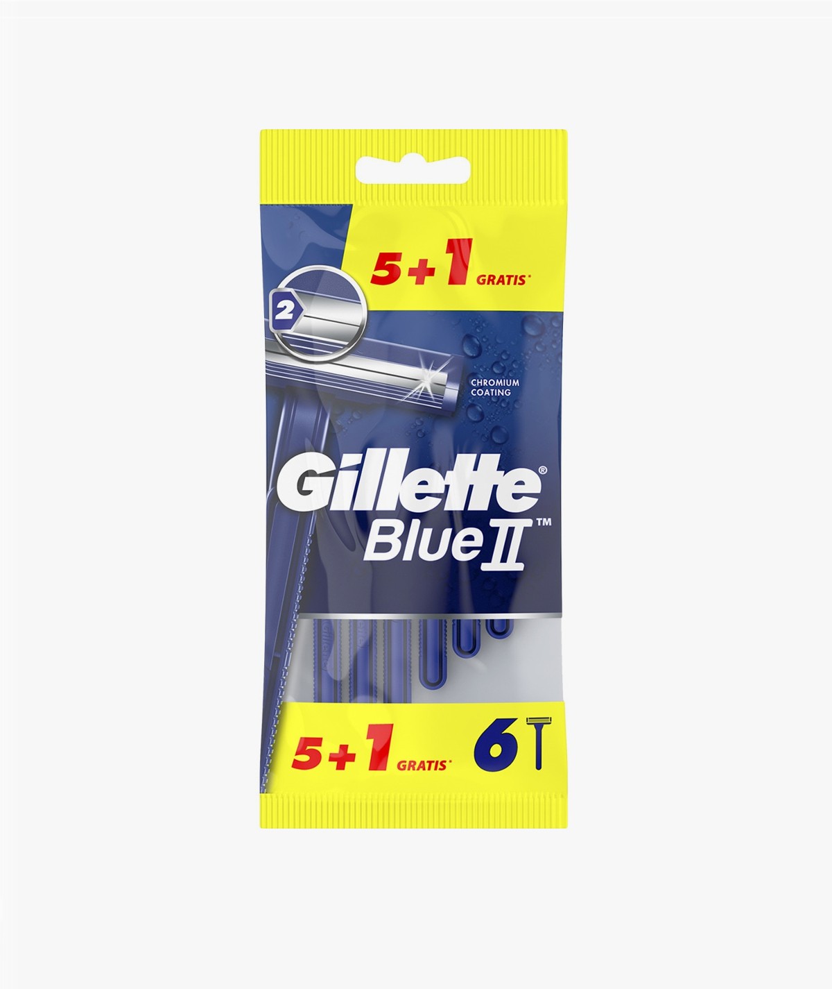 GILLETTE MAQUINILLA DE AFEITAR DESECHABLE BLUE II 5 UNIDADES