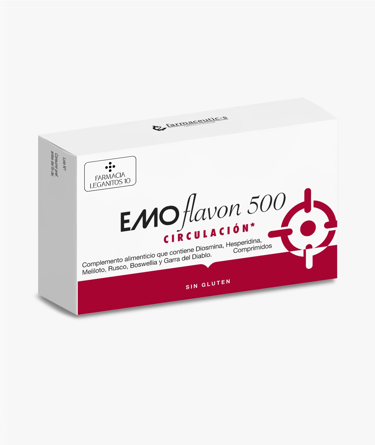 FARMACIA LEGANITOS 10 EMOFLAVON 500 CIRCULACIÓN 30 COMPRIMIDOS