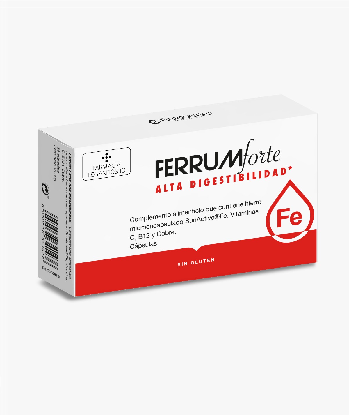 FARMACIA LEGANITOS 10 FERRUM FORTE 30 CAPSULAS