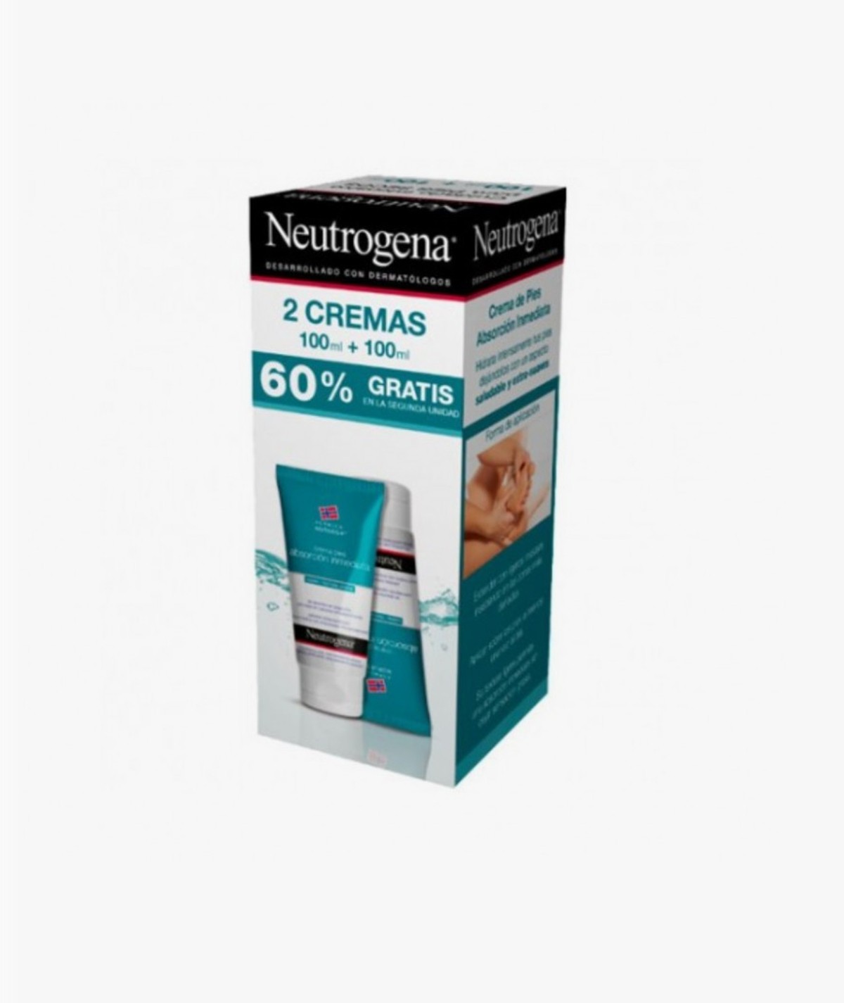 NEUTROGENA FORMULA NORUEGA PIES CREMA ABSORCION INMEDIATA 2X100 ML