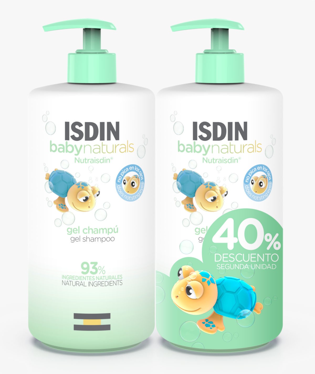 DUO ISDIN BABYNATURALS GEL SHAMPOO 750 ML + 750 ML