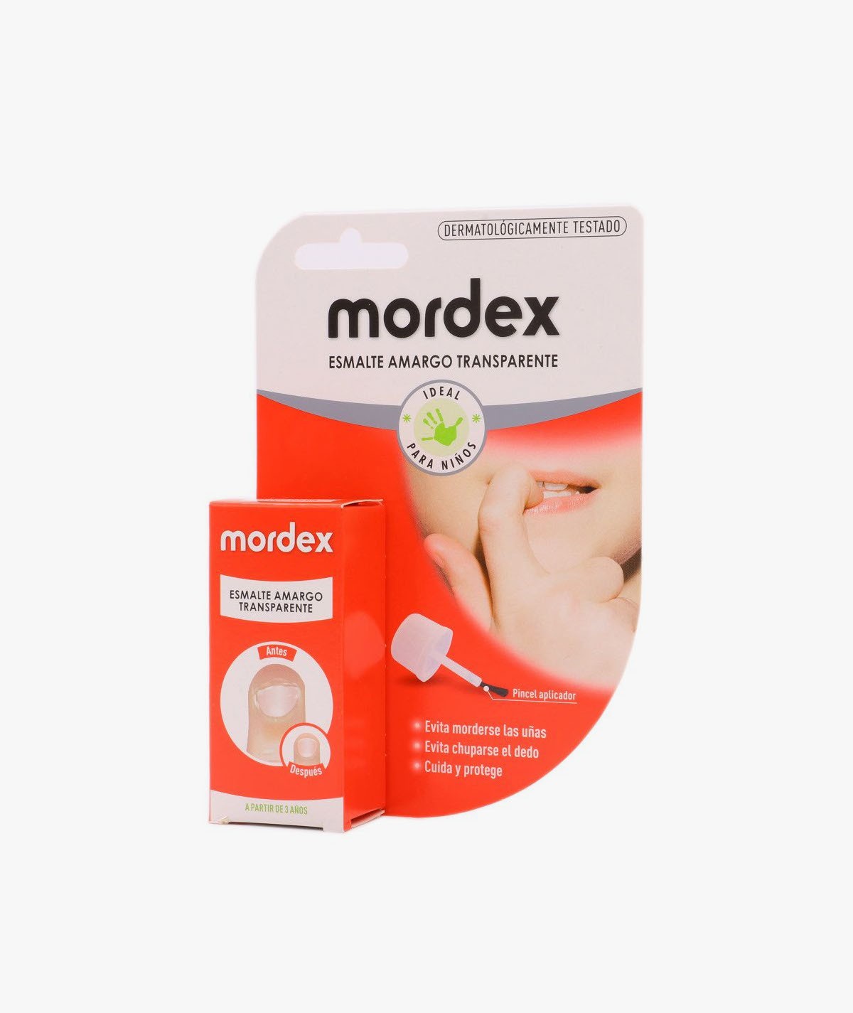MORDEX ESMALTE AMARGO TRANSPARENTE 9 ML CON PINCEL