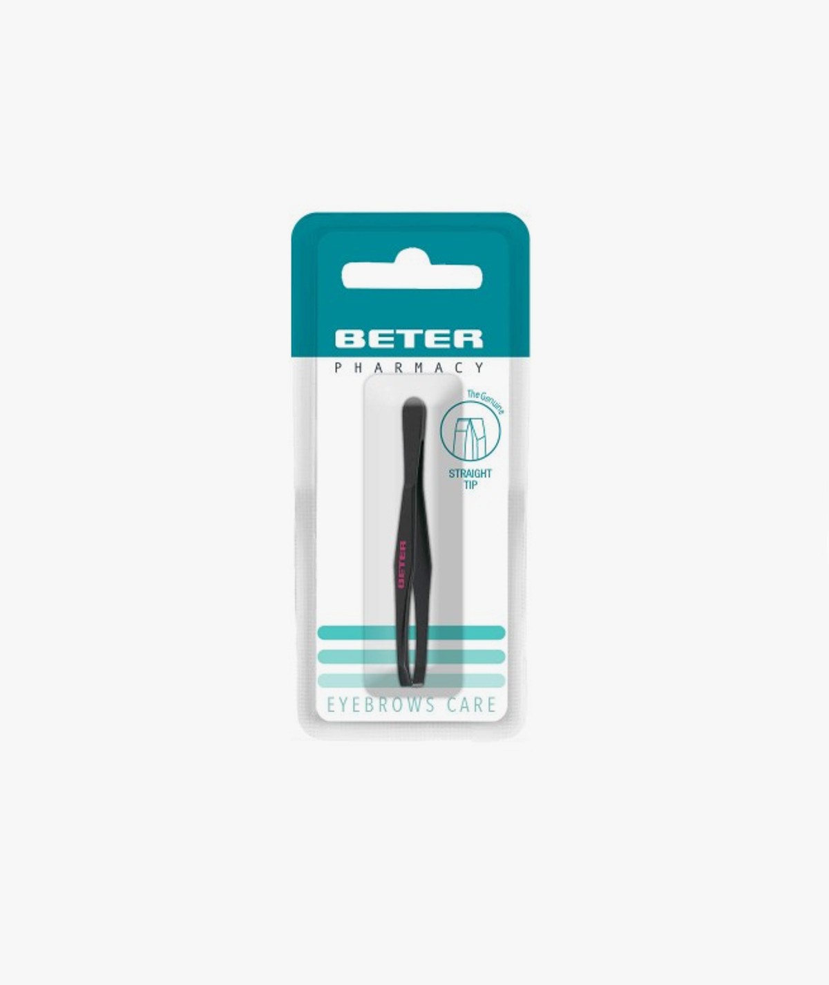 BETER PINZAS DEPILAR PUNTA RECTA PAVONADA 7.5 CM