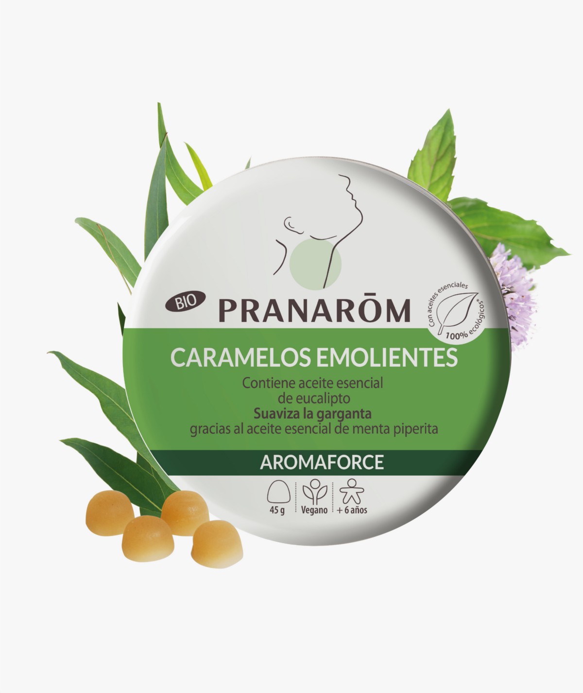 PRANAROM AROMAFORCE CARAMELOS RESPIRACION