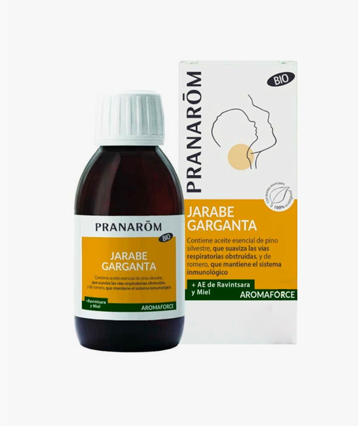 PRANAROM AROMAFORCE JARABE RAVINTSARA MIEL 150 ml