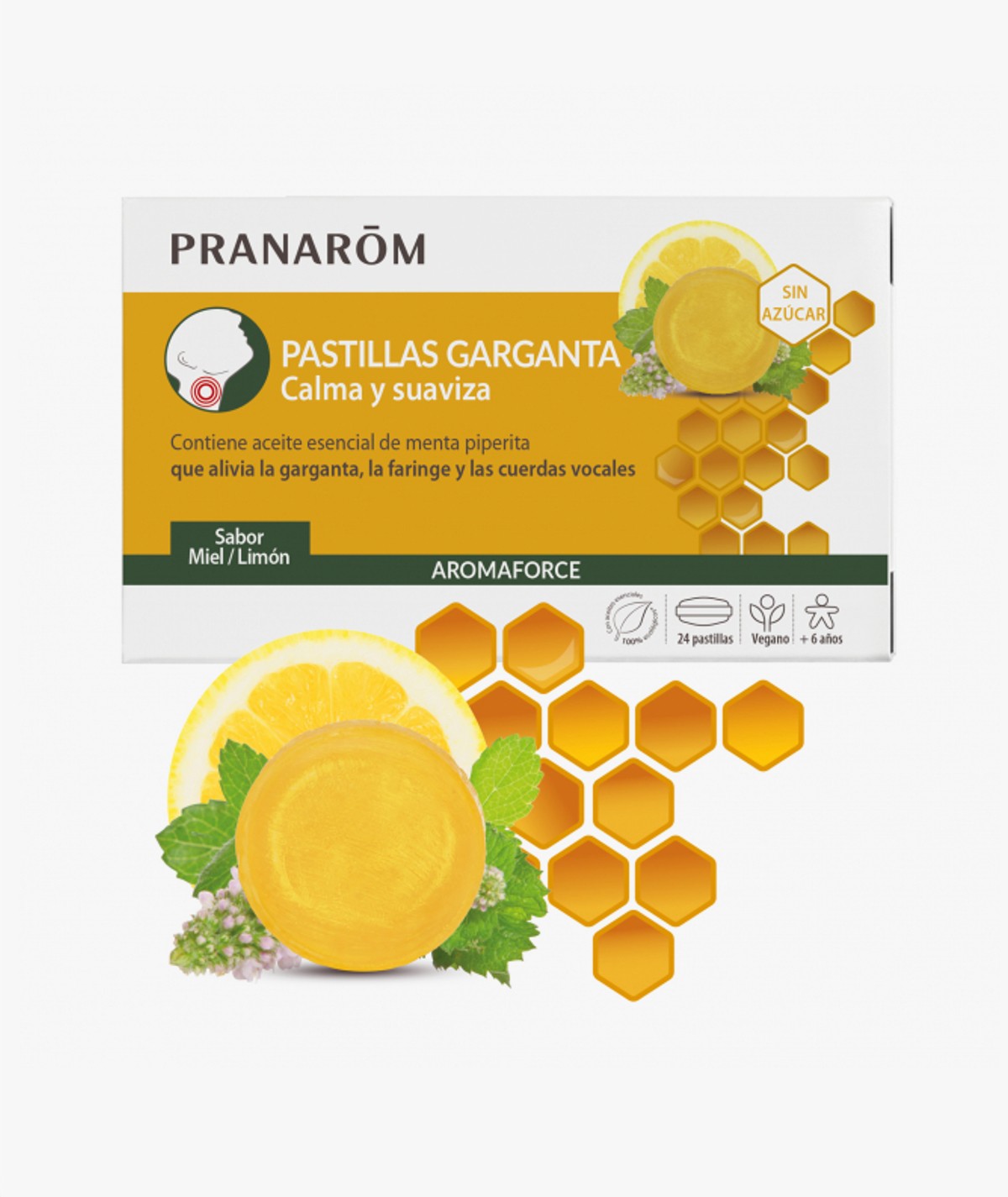 PRANAROM PASTILLAS GARGANTA MIEL 24 PASTILLAS