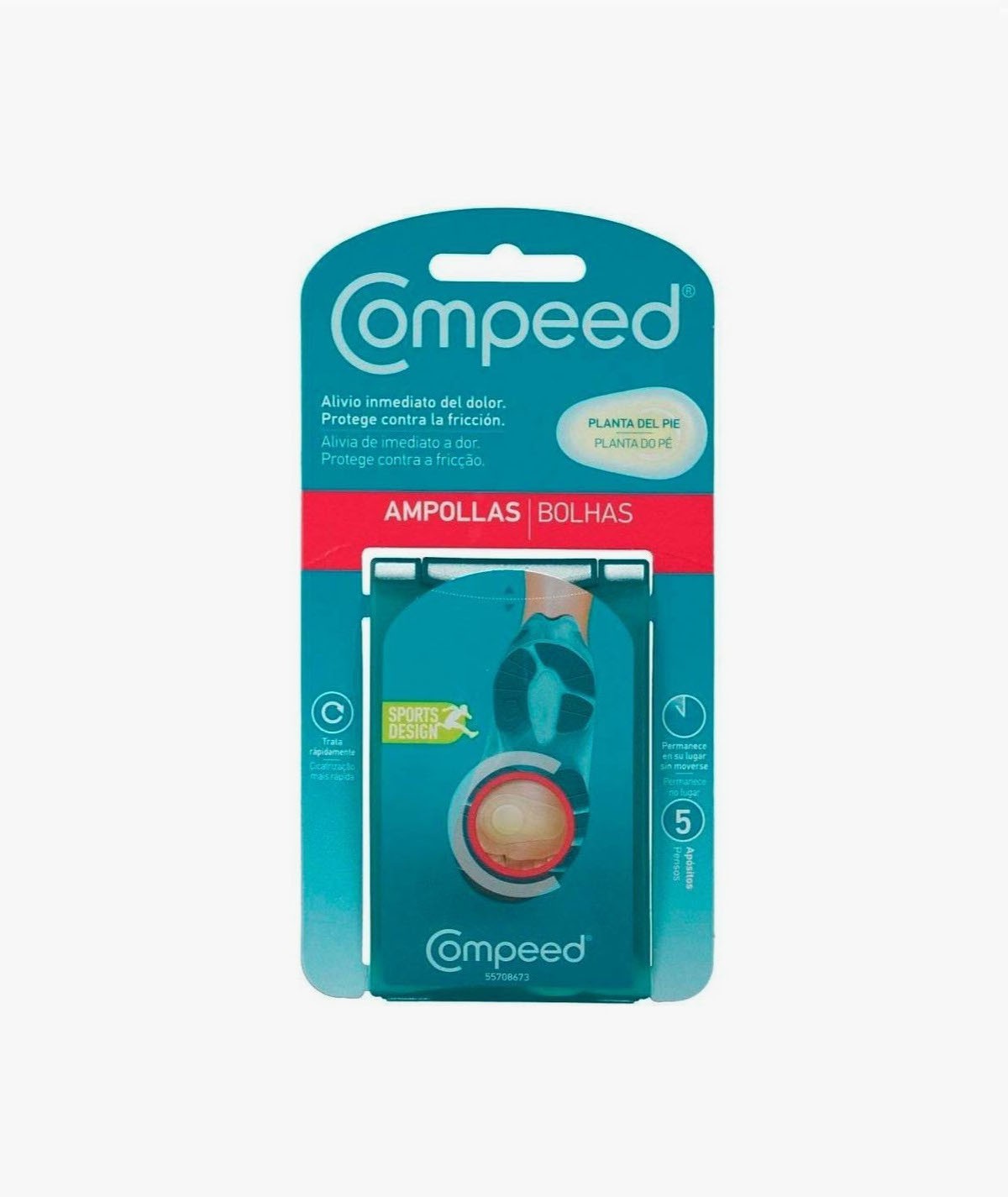 COMPEED SPORT AMPOLLAS PLANTA DEL PIE 5 UNIDADES