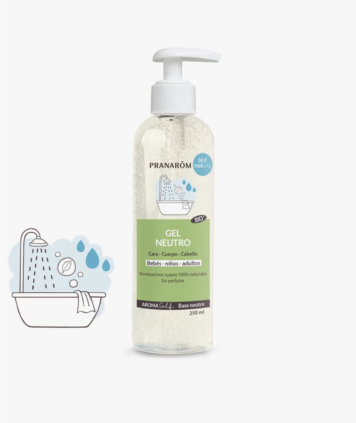 PRANAROM AROMASELF GEL NEUTRO 250 ML