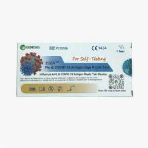 GENESIS TEST NASAL COMBINADO AUTODIAGNOSTICO ANTIGENOS COVID19 + GRIPE A-B 1 UNIDAD