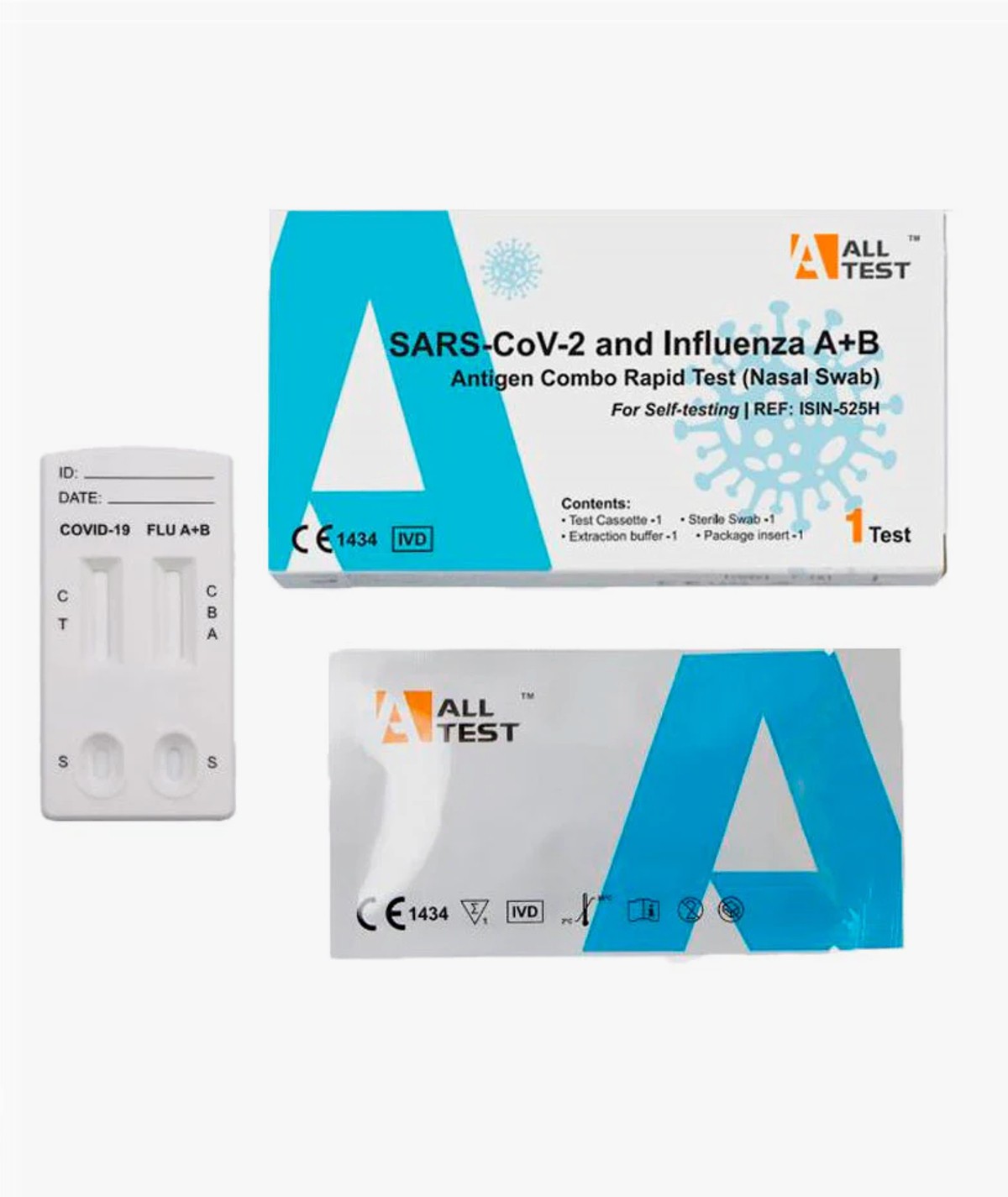 ALLTEST TEST NASAL ANTIGENOS COVID Y GRIPE A y B