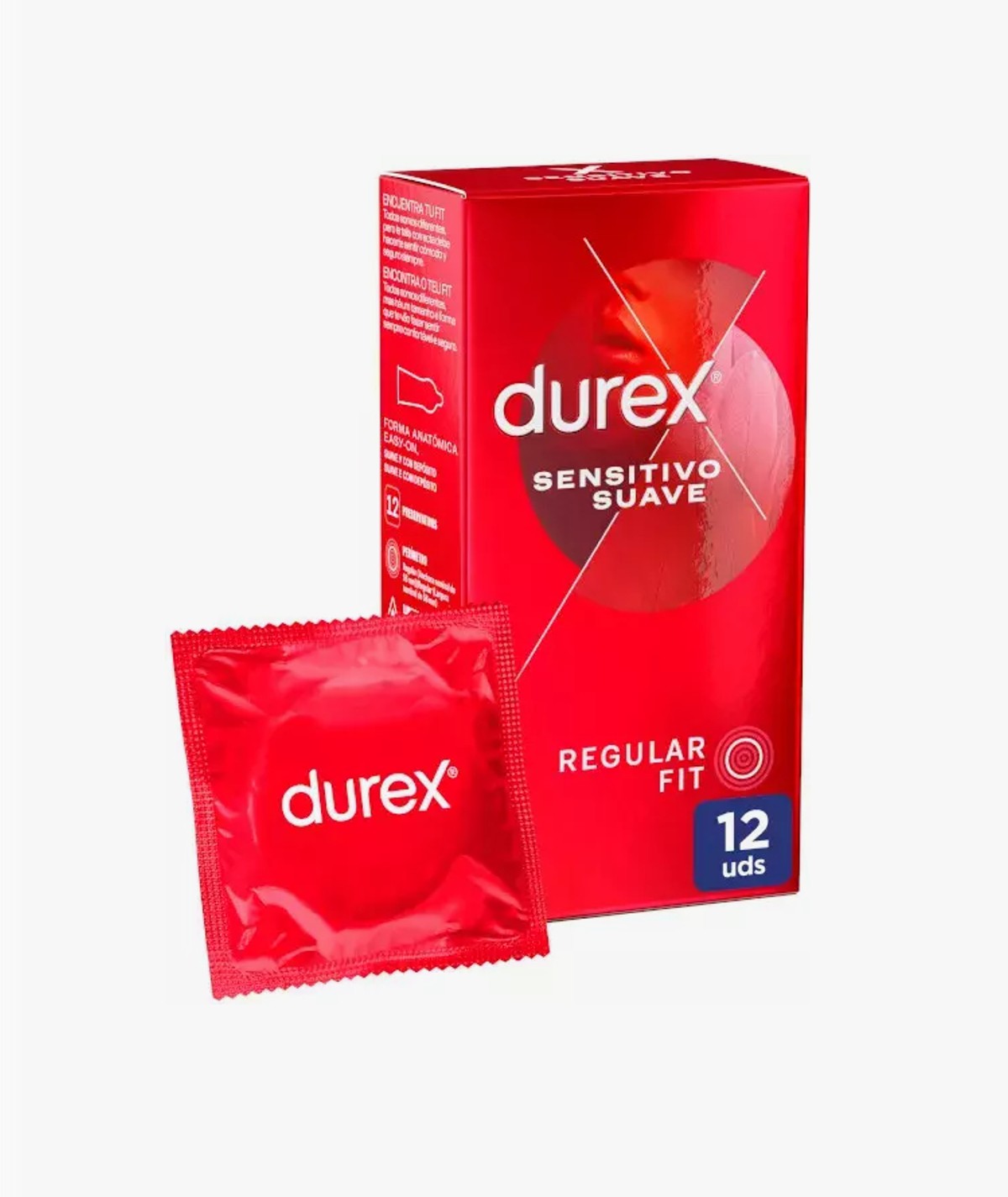 DUREX SENSITIVO SUAVE PRESERVATIVOS 12 UNIDADES