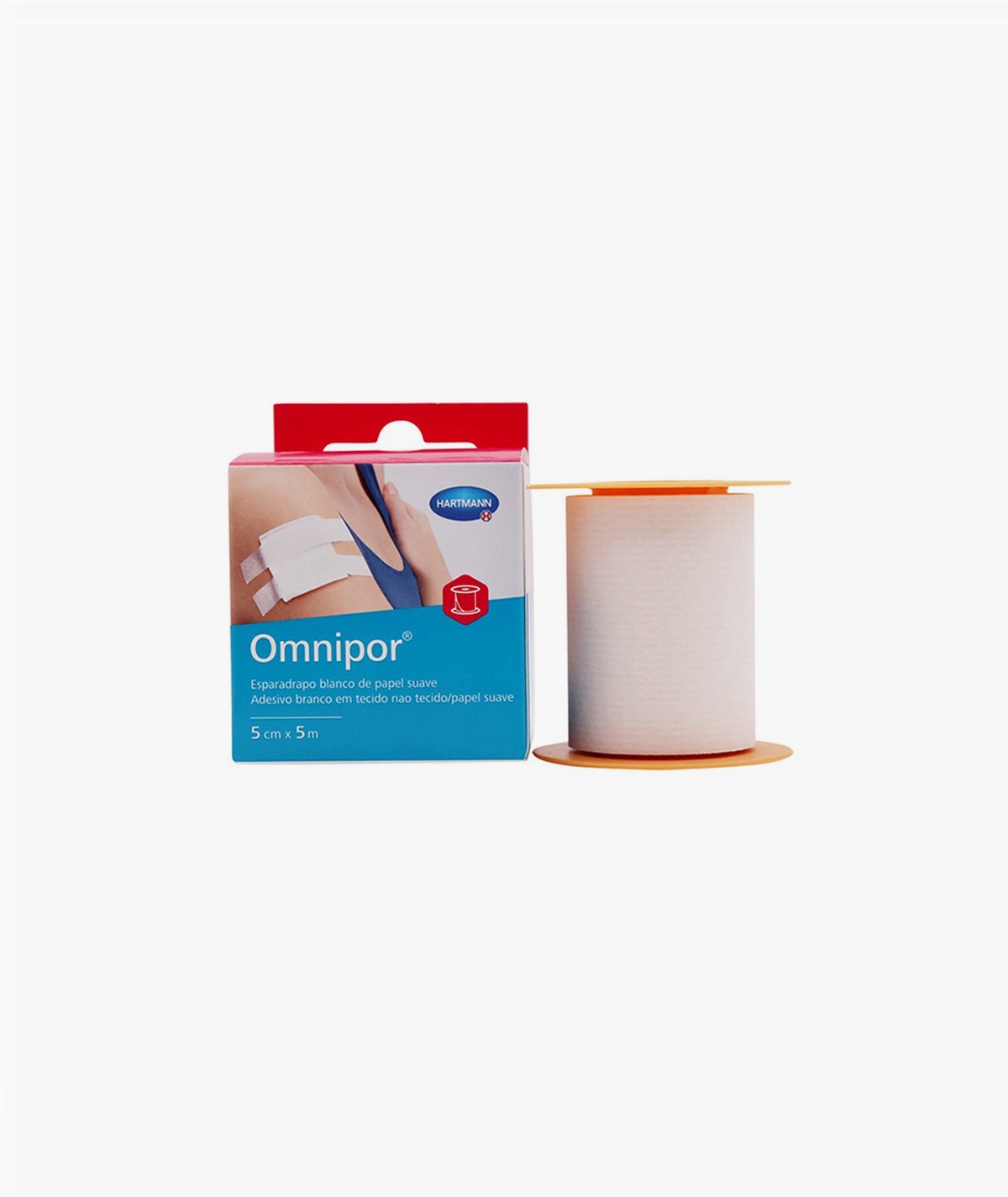 OMNIPOR DE PAPEL ESPARADRAPO HIPOALERGICO 5M X 5 CM